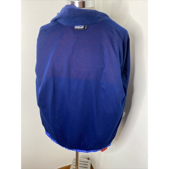 Patagonia Jacket Mens Size Large Blue Red Rain Windbreaker Light Weight Lined - Picture 8 of 10